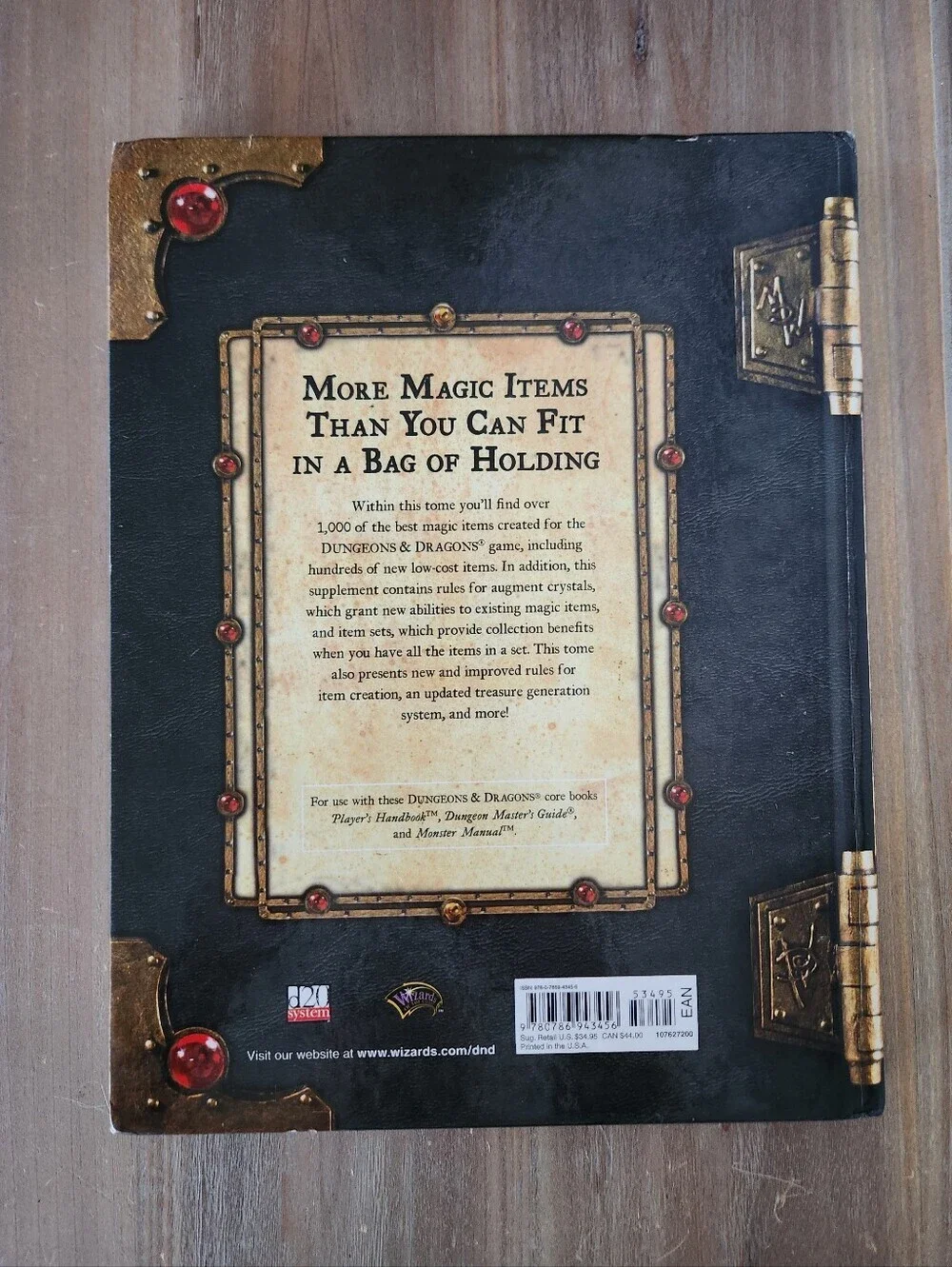 ⚔️ D&D Magic Item Compendium Hardcover 3.5 Edition Dungeons And Dragons